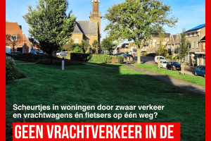 Geen vrachtverkeer in de Voorstraat.