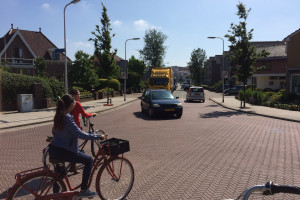 PvdA Katwijk bij Fietsactie Brouwerstraat