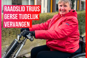 Raadslid Truus Gerse tijdelijk vervangen