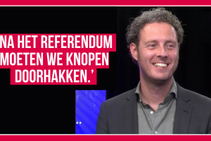 Matthijs bij RTV Katwijk: ‘Na het referendum moeten we knopen doorhakken.’